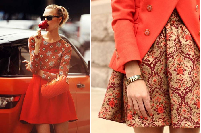 модная женская одежда персикового цвета