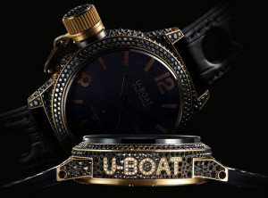 золотые часы U-BOAT коллекция BLACK SWAN